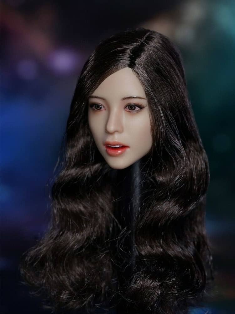 1/6 フィギュア ヘッド 12インチ 手仕上げモデル アジア美人 Amazon | 1/6 フィギュア 女性 ヘッド 美少女 リアルフェイス